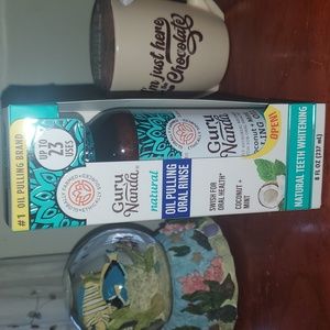 GuruNanda Oil Pulling with Coconut +  Mint Natural Mouthwash 8 fl oz